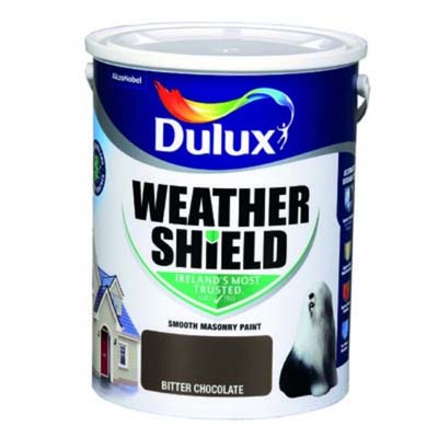 DULUX WEATHERSHIELD BITTER CHOCOLATE 5LTR